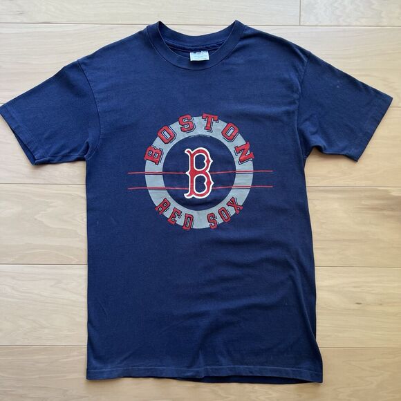 Vintage Boston Red Sox Shirt Large Blue 90s Champions MLB Baseball World Series - Picture 2 of 7
